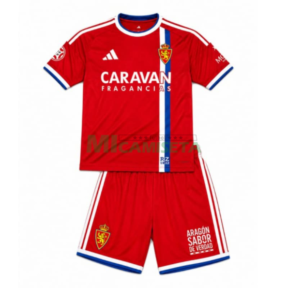 Camiseta Real Zaragoza Segunda Equipación 2026/2027 Rojo Niño Kit