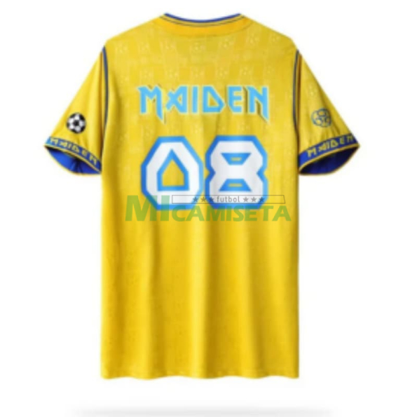 Camiseta West Ham United x Iron Maiden Equipación Retro 2008/09 Amarillo