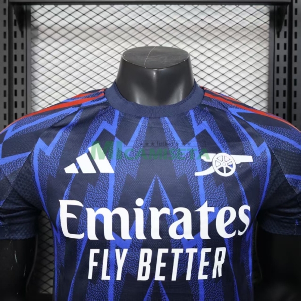 Camiseta Arsenal Segunda Equipación 2025/2026 Azul (EDICIÓN JUGADOR)