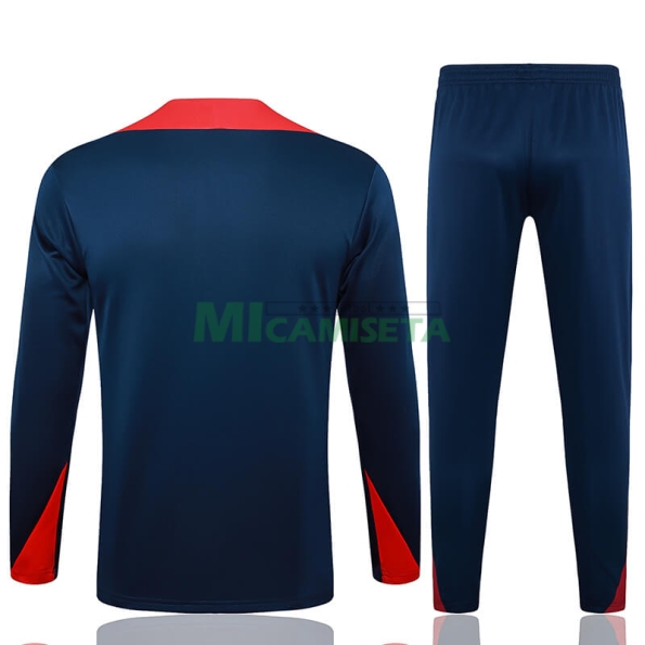 Sudadera De Entrenamiento Barcelona 2024/2025 Kit Azul Marino/Rojo