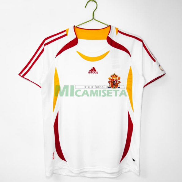 Camiseta España Segunda Equipación Retro 2006 Blanco