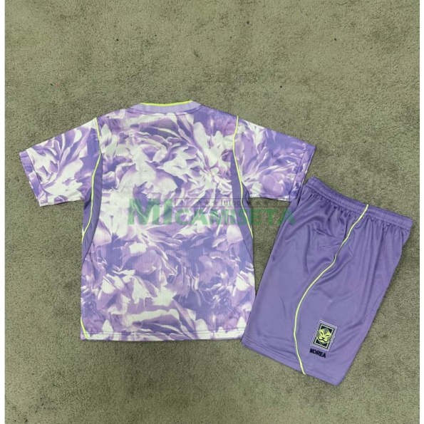 Camiseta Corea del Sur Segunda Equipación Mundial 2026 Morado Claro Niño Kit