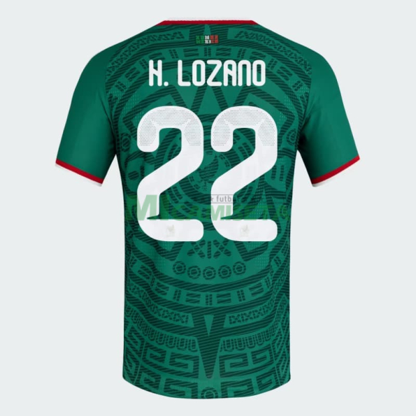 Camiseta H.Lozano 22 México Primera Equipación 2026 Verde
