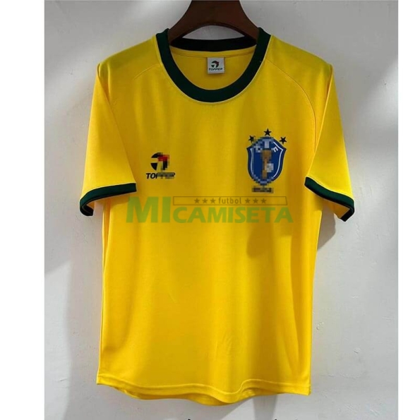 Camiseta Brasil Primera Equipación Retro 1982