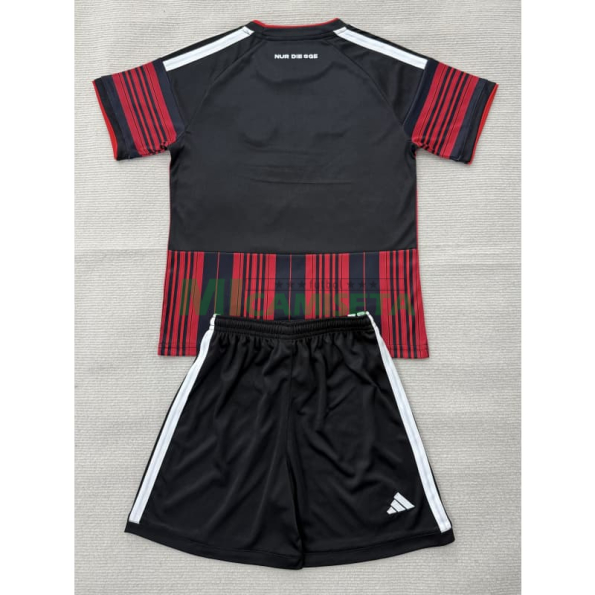 Camiseta Eintracht Fráncfort Primera Equipación 2026/2027 Rojo/Negro Niño Kit