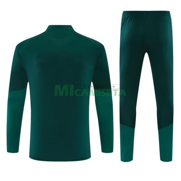 Sudadera De Entrenamiento Real Madrid 2026/2027 Verde Oscuro/Rosa
