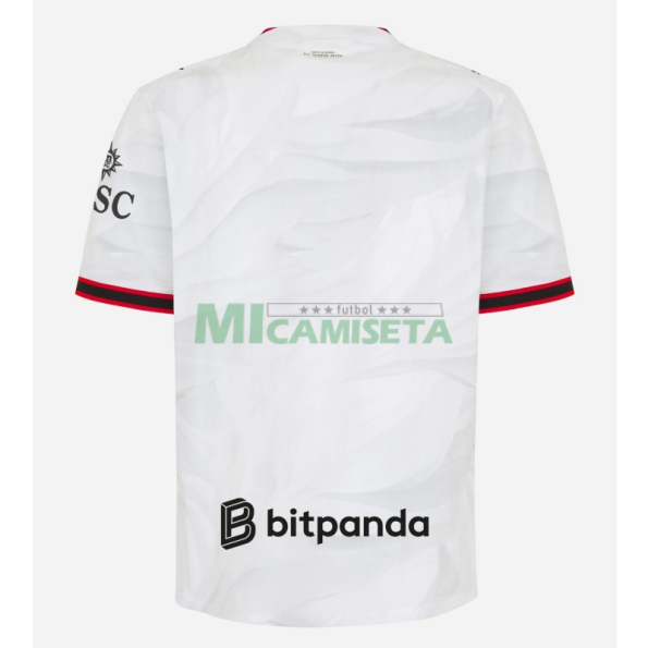 Camiseta AC Milan Segunda Equipación 2026/2027 Blanco/Rojo