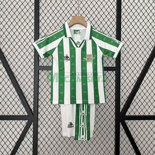 Camiseta Real Betis Primera Equipación Retro 95/97 Niño Kit