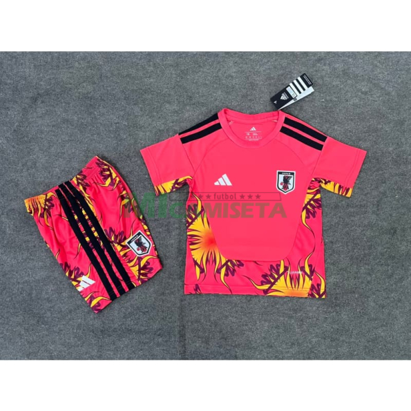 Camiseta de Portero Japón Primera Equipación Mundial 2026 Rojo Niño Kit