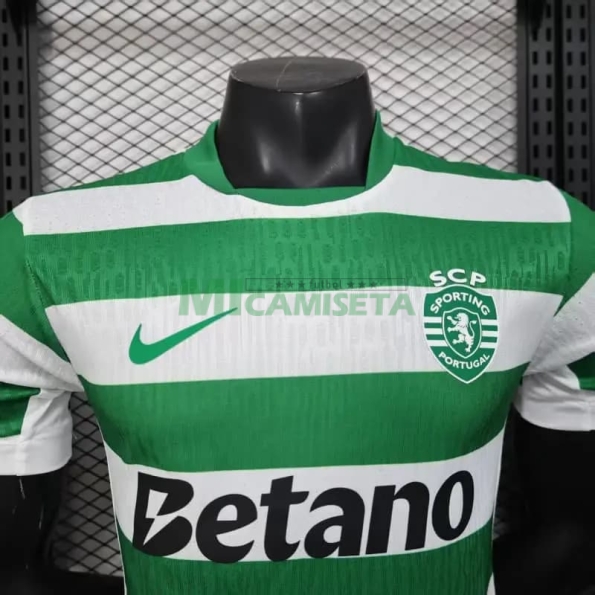 Camiseta Lisboa Primera Equipación 2025/2026 Verde/Blanco (EDICIÓN JUGADOR)