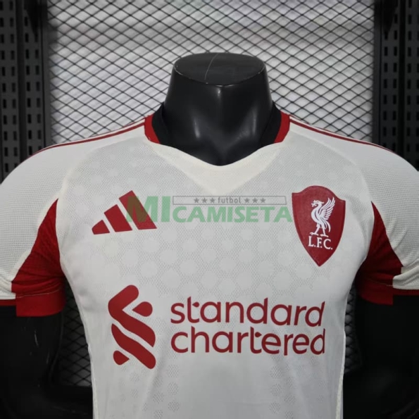 Camiseta Liverpool Segunda Equipación 2025/2026 Blanco (EDICIÓN JUGADOR)
