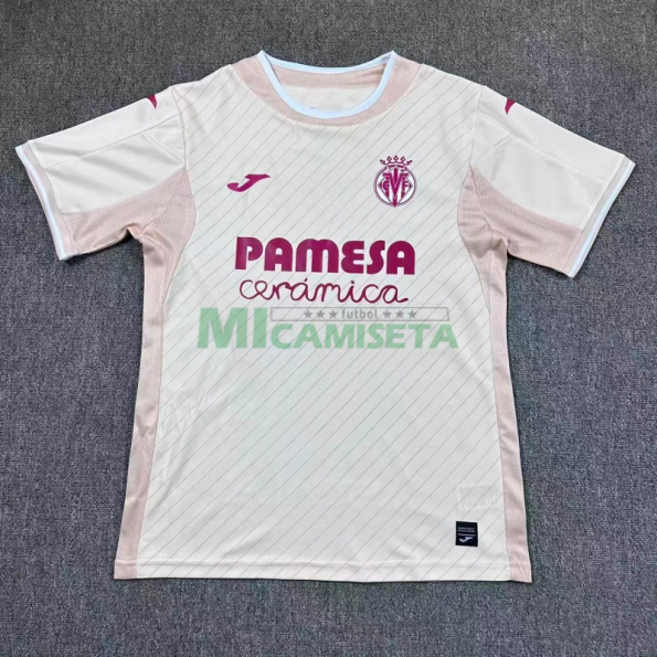 Camiseta Villarreal Segunda Equipación 2025/2026 Blanco Roto