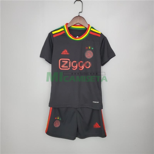 Camiseta Ajax de Ámsterdam 3ª Equipación 2021/2022 Niño Kit