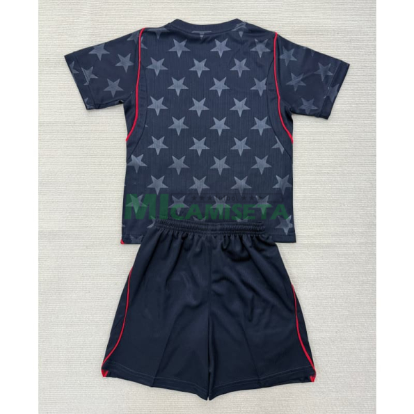 Camiseta EE.UU Segunda Equipación Mundial 2026 Negro Obsidiana