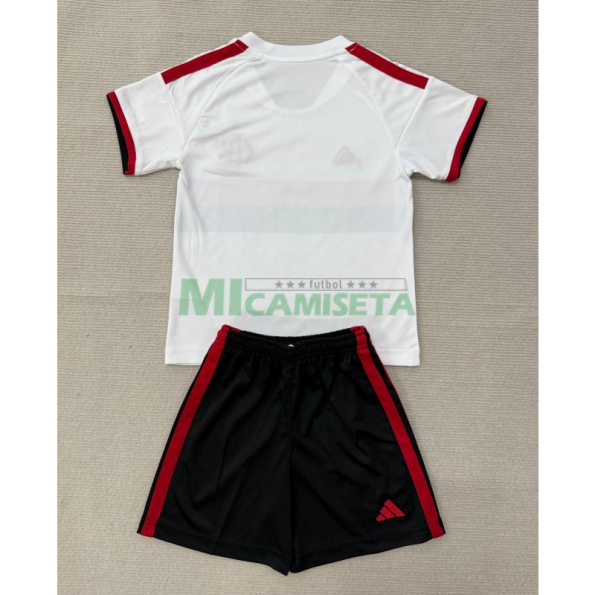 Camiseta Flamengo Segunda Equipación 2026/2027 Blanco Niño Kit