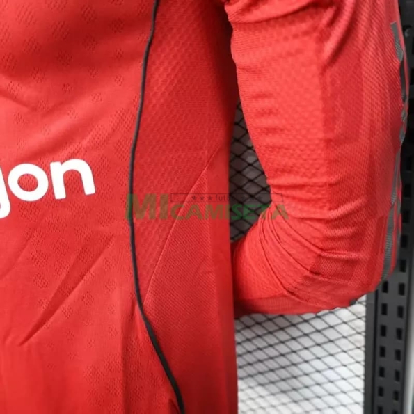 Camiseta Manchester United Primera Equipación 2025/2026 ML Rojo (EDICIÓN JUGADOR)