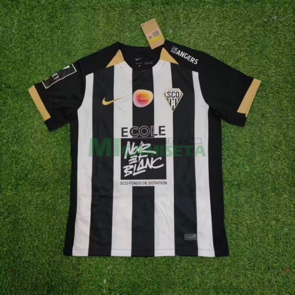 Camiseta Angers SCO Primera Equipación 2025/26 Negro/Blanco