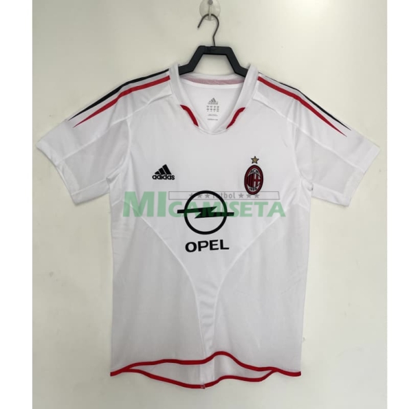 Camiseta AC Milan Segunda Equipación Retro 2004/05 Blanco
