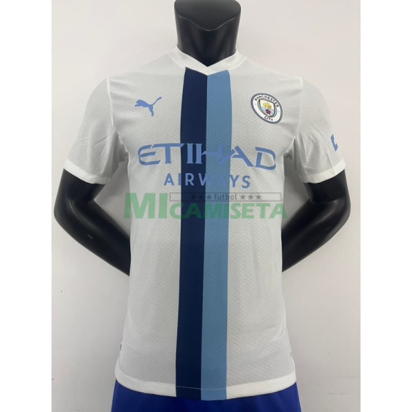 Camiseta Manchester City 2026/2027 Blanco/Azul (EDICIÓN JUGADOR)