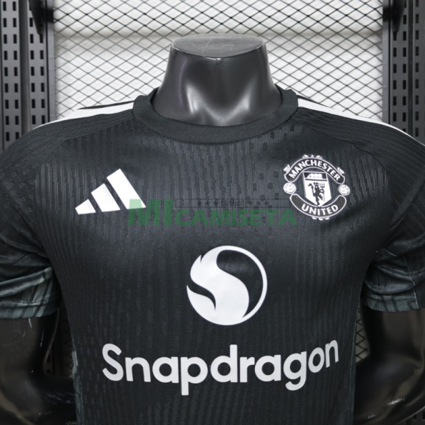 Camiseta de Portero Manchester United Primera Equipación 2026/2027 Negro (EDICIÓN JUGADOR)