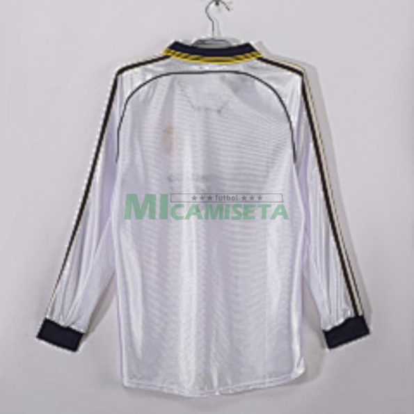 Camiseta Real Madrid Primera Equipación Retro 1998/00 ML Blanco