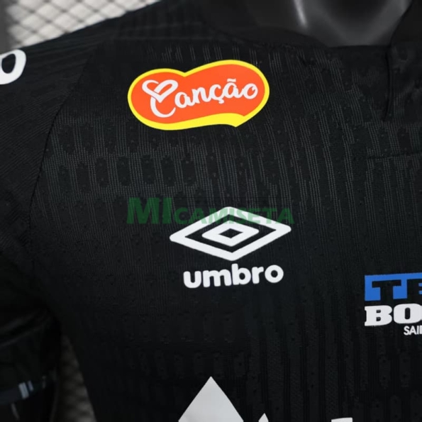 Camiseta Santos FC 2025/2026 Edición Especial Negro con Publicitario (EDICIÓN JUGADOR)