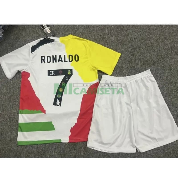 Camiseta RONALDO 7 2025 Edición Conmemorativa Multicolor Niño Kit