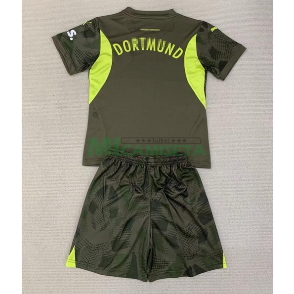 Camiseta De Portero Borussia Dortmund 2024/2025 Niño Kit Verde Oliva