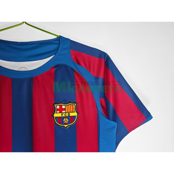 Camiseta Barcelona Primera Equipación Retro 2005/06 Rojo/Azul
