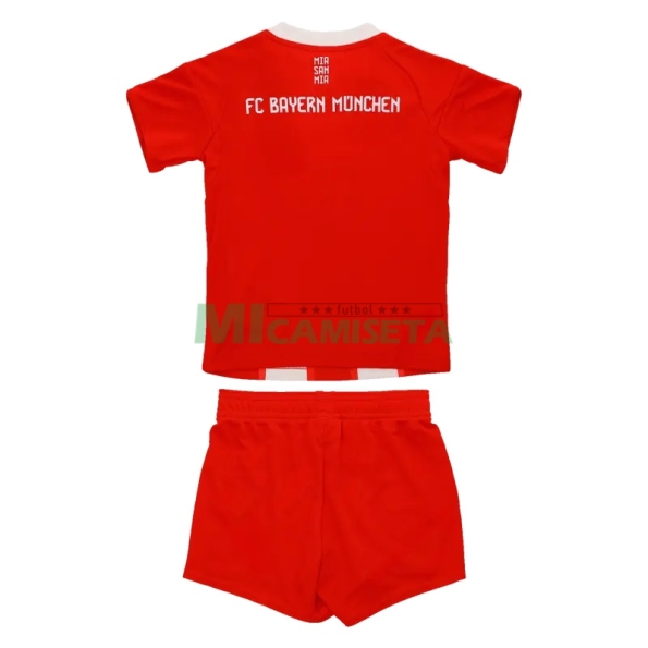 Camiseta Bayern Múnich Primera Equipación 2025/2026 Rojo Niño Kit