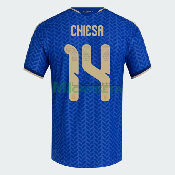 Camiseta Chiesa 14 Italia Primera Equipación 2026 Azul