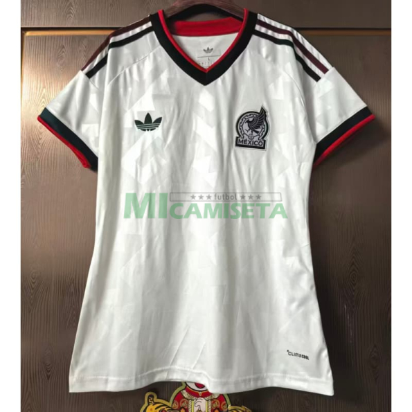 Camiseta México Segunda Equipación Mundial 2026 Blanco Mujer
