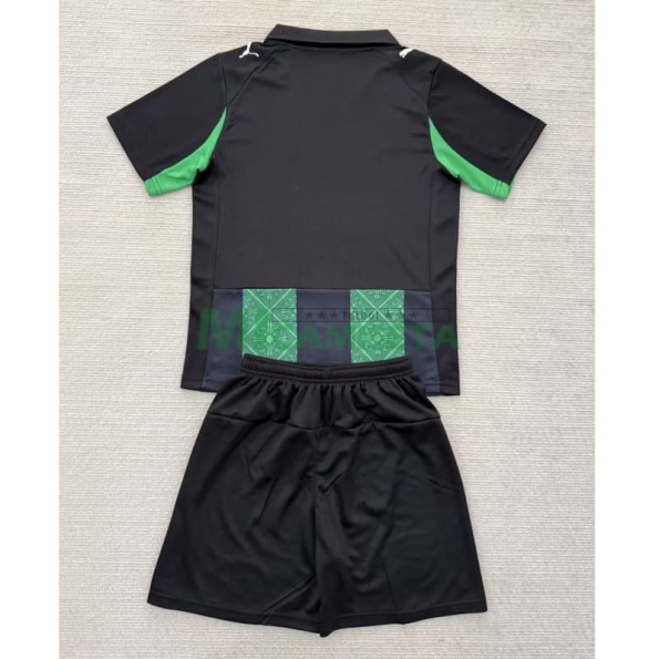 Camiseta RC Lens Segunda Equipación 2025/2026 Verde/Negro Niño Kit