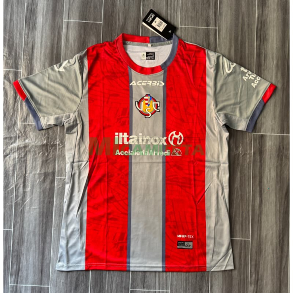 Camiseta US Cremonese Primera Equipación 2025/2026 Rojo/Gris