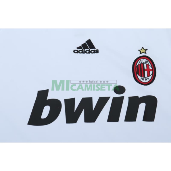 Camiseta AC Milan Segunda Equipación Retro 2009/10 Blanco Niño Kit