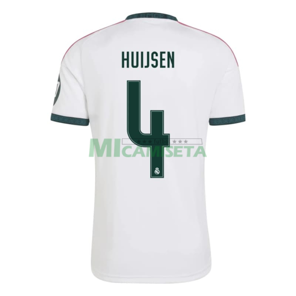 Camiseta HUIJSEN 4 Real Madrid Primera Equipación 2026/2027 Blanco con Parche HP