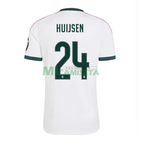 Camiseta HUIJSEN 24 Real Madrid Primera Equipación 2026/2027 Blanco con Parche HP