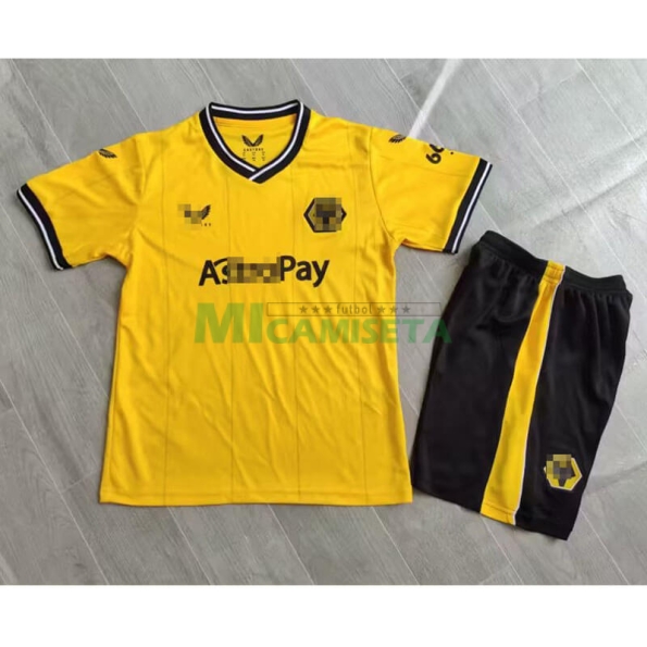 Camiseta Wolverhampton Wanderers Primera Equipación 2023/2024 Niño Kit