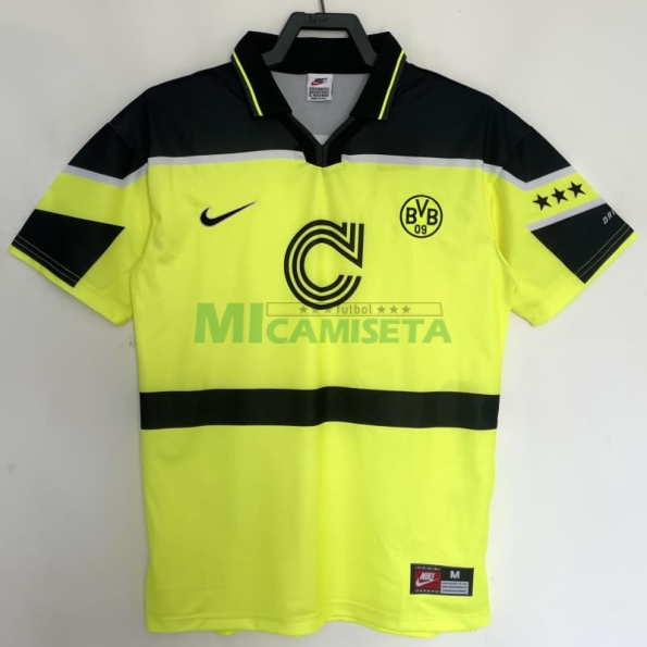 Camiseta Borussia Dortmund Primera Equipación Retro 1996/97 Amarillo