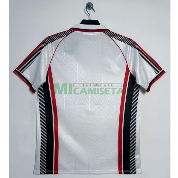 Camiseta AC Milan Segunda Equipación Retro 1997/98 Blanco