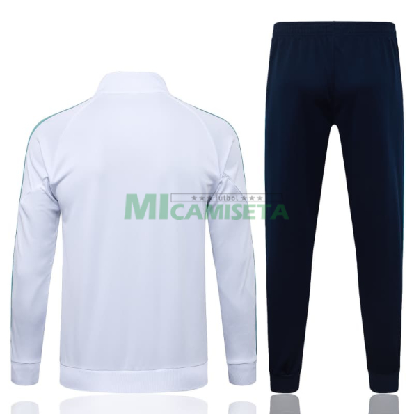 Chandal Olympique Marsella 2025/2026 Niño Blanco con Estampado en Manga