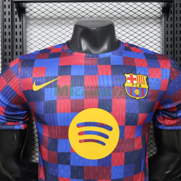 Camiseta Barcelona 2026/2027 Pre-Match Rojo/Azul (EDICIÓN JUGADOR)