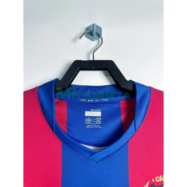 Camiseta Barcelona Primera Equipación Retro 2007/08 ML Rojo/Azul
