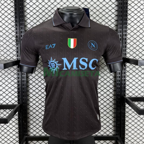 Camiseta Napoli Tercera Equipación 2025/2026 Negro (EDICIÓN JUGADOR)