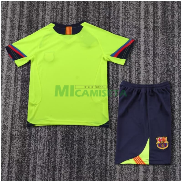 Camiseta Barcelona Segunda Equipación Retro 2005/06 Niño Kit