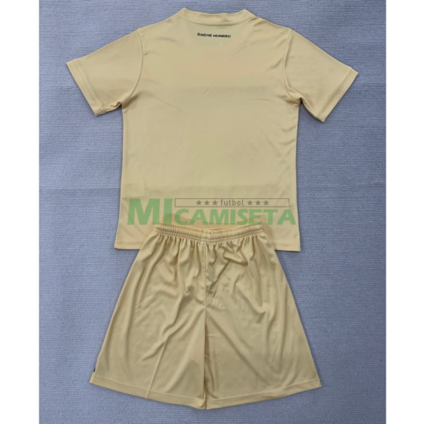 Camiseta Monaco Tercera Equipación 2025/2026 Amarillo Claro Niño Kit
