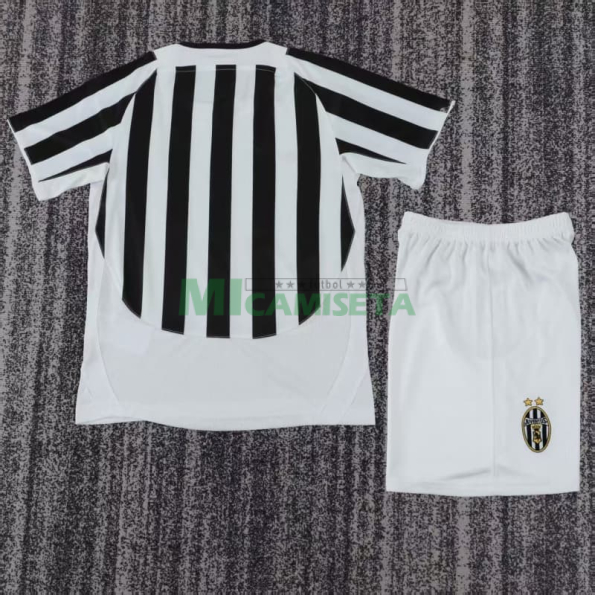 Camiseta Juventus Primera Equipación Retro 2003/2004 Blanco/Negro Niño Kit