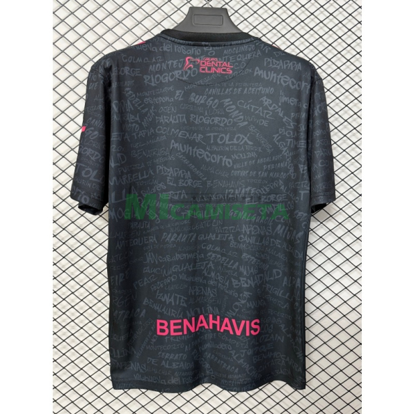 Camiseta Málaga CF Tercera Equipación 2026/2027 Negro con Parche La Liga