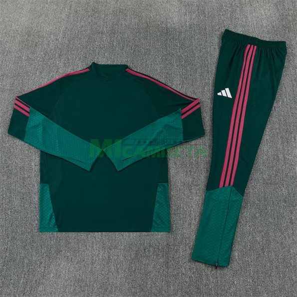 Sudadera De Entrenamiento Real Madrid 2026/2027 Verde Oscuro/Rosa