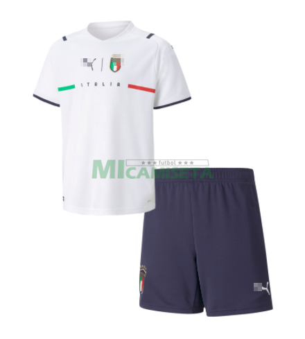 Camiseta Italia Segunda Equipación 2021 Niño Kit